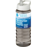 H2O Active® Eco Treble bidon z pokrywką z tutką o pojemności 750 ml , szary, biały