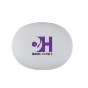 Prixton TWS158 reflective słuchawki douszne w technologii ENC i ANC, biały