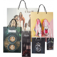 Zestaw próbek z torbami z papieru integra, biały