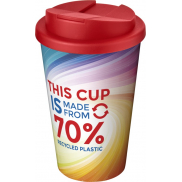 Brite-Americano® Eco szczelny kubek izolowany o pojemności 350 ml, czerwony