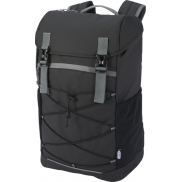 Aqua wodoodporny plecak z recyklingu z certyfikatem GRS na laptopa z ekranem 15,6 cali o pojemności 23 l, czarny