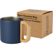 Bjorn kubek ze stali nierdzewnej z certyfikatem RCS i miedzianą izolacją próżniową o pojemności 360 ml, niebieski