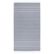 Anna bawełniany ręcznik hammam o gramaturze 150 g/m² i wymiarach 100 x 180 cm, szary