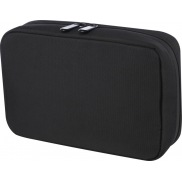 Rise etui z organizerem z tworzywa sztucznego pochodzącego z recyklingu z certyfikatem GRS  , czarny