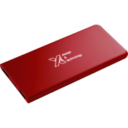 Powerbank z podświetlanym logo  - SCX.design P15, czerwony