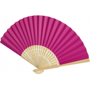 Wachlarz Carmen z bambusa i papieru, różowy