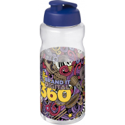 H2O Active® Big Base bidon z wieczkiem zaciskowym o pojemności 1 litra, niebieski