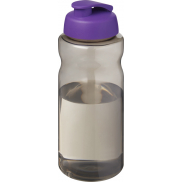 H2O Active® Eco Big Base bidon z wieczkiem zaciskowym o pojemności 1 litra, szary, fioletowy
