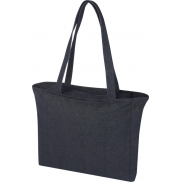 Weekender torba na zakupy z materiału z recyklingu o gramaturze 500 g/m², niebieski