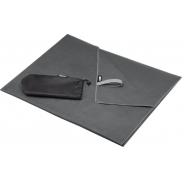 Pieter niezwykle lekki i szybko schnący ręcznik o wymiarach 100x180 cm z certyfikatem GRS, szary