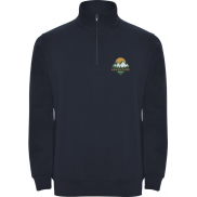 Aneto bluza rozpinany pod szyją na suwak, roly-3xl, niebieski