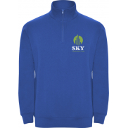 Aneto bluza rozpinany pod szyją na suwak, roly-xl, niebieski