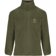 Artic męska kurtka polarowa z zamkiem błyskawicznym na całej długości, m, zielony