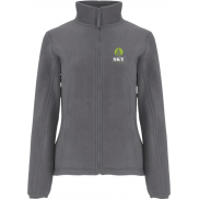 Artic damska kurtka polarowa z zamkiem błyskawicznym na całej długości, m, szary