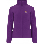 Artic damska kurtka polarowa z zamkiem błyskawicznym na całej długości, xl, fioletowy