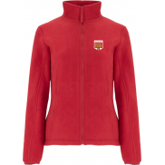 Artic damska kurtka polarowa z zamkiem błyskawicznym na całej długości, 2xl, czerwony