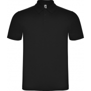 Austral koszulka polo unisex z krótkim rękawem, xl, czarny