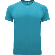 Bahrain sportowa koszulka męska z krótkim rękawem, xl, niebieski