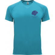 Bahrain sportowa koszulka męska z krótkim rękawem, 2xl, niebieski