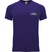 Bahrain sportowa koszulka dziecięca z krótkim rękawem, 12, fioletowy