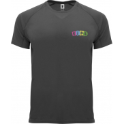 Bahrain sportowa koszulka dziecięca z krótkim rękawem, 8, szary