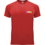 Bahrain sportowa koszulka dziecięca z krótkim rękawem, 4, czerwony