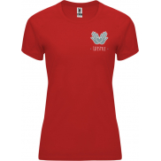 Bahrain sportowa koszulka damska z krótkim rękawem, l, czerwony