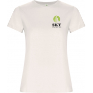 Golden koszulka damska z krótkim rękawem, s, biały