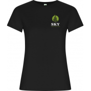 Golden koszulka damska z krótkim rękawem, m, czarny