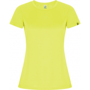 Imola sportowa koszulka damska z krótkim rękawem, 2xl, żółty