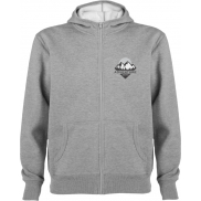 Montblanc bluza unisex z kapturem z suwakiem na całej długości, 2xl, szary