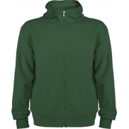 Montblanc bluza unisex z kapturem z suwakiem na całej długości, 3xl, zielony