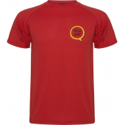 Montecarlo sportowa koszulka męska z krótkim rękawem, m, czerwony