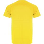 Montecarlo sportowa koszulka dziecięca z krótkim rękawem, 12, żółty