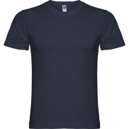 Samoyedo koszulka męska z krótkim rękawem i dekoltem w serek, 2xl, niebieski