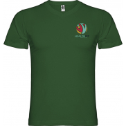 Samoyedo koszulka męska z krótkim rękawem i dekoltem w serek, l, zielony