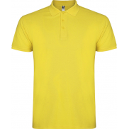 Star koszulka męska polo z krótkim rękawem, xl, żółty