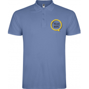 Star koszulka męska polo z krótkim rękawem, 3xl, niebieski