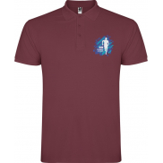 Star koszulka męska polo z krótkim rękawem, 2xl, czerwony