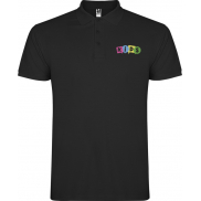 Star koszulka dziecięca polo z krótkim rękawem, 11/12, czarny