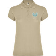 Star koszulka damska polo z krótkim rękawem, s, pomarańczowy