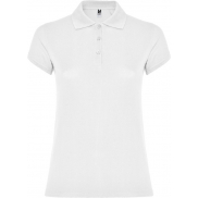 Star koszulka damska polo z krótkim rękawem, xl, biały