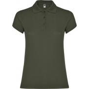 Star koszulka damska polo z krótkim rękawem, 2xl, zielony