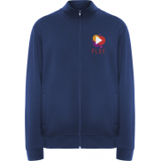 Ulan bluza unisex z zamkiem błyskawicznym na całej długości, 3xl, niebieski