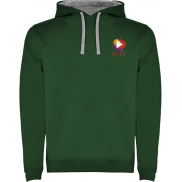 Urban męska bluza z kapturem, xl, zielony, szary