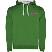 Urban dziecięca bluza z kapturem, 7/8, zielony, biały