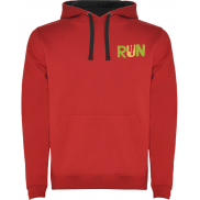 Urban dziecięca bluza z kapturem, 9/10, czerwony, czarny