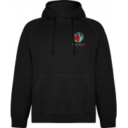 Vinson bluza unisex z kapturem, xs, czarny