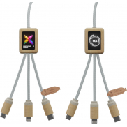 SCX.design C49 kabel do ładowania 5 w 1, brazowy