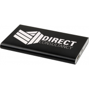 Pep powerbank o pojemności 4000 mAh Type-C z aluminium pochodzącego z recyklingu , czarny